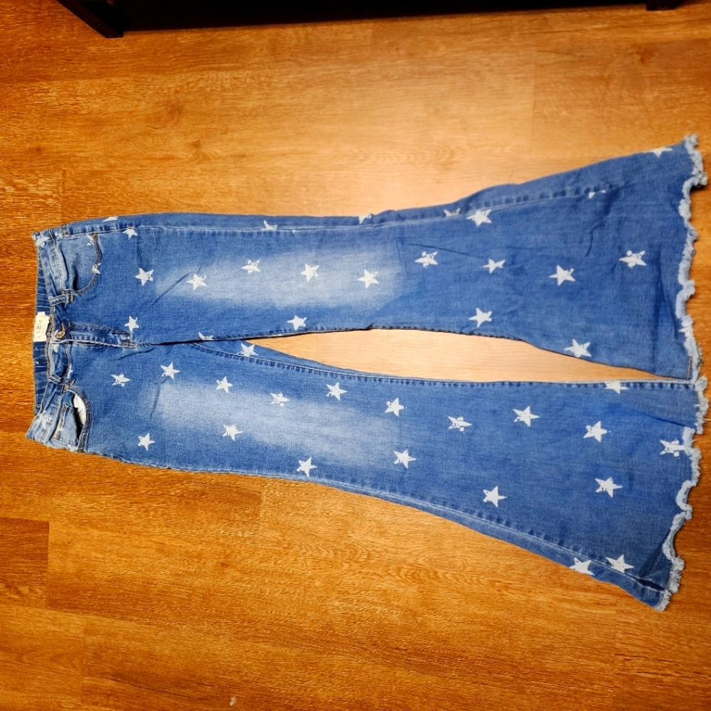 Umgee denim fit flare plants
